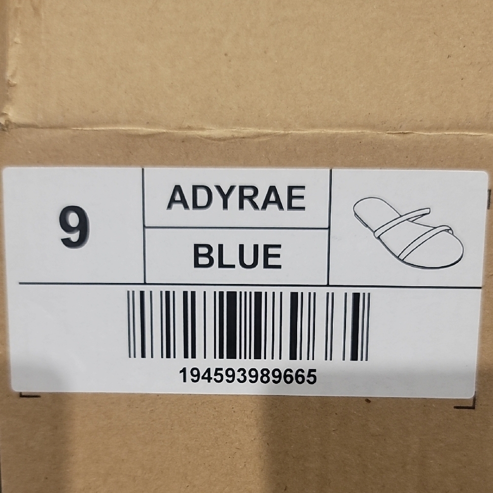 Journee Collection Adyrae Blue Grey Women's Sandals NIB - Picture 3 of 6